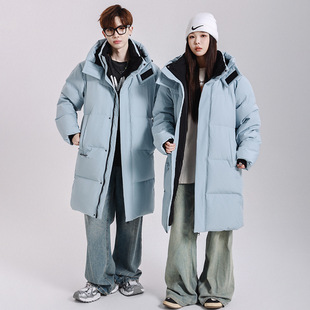 东北零下40度防寒超厚外套极寒鹅绒羽绒服男女中长哈尔滨旅游装备