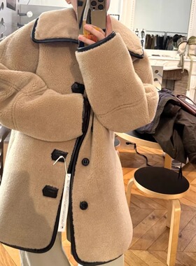 low classic皮毛一体双面可穿毛毛外套25冬季新款韩货定制