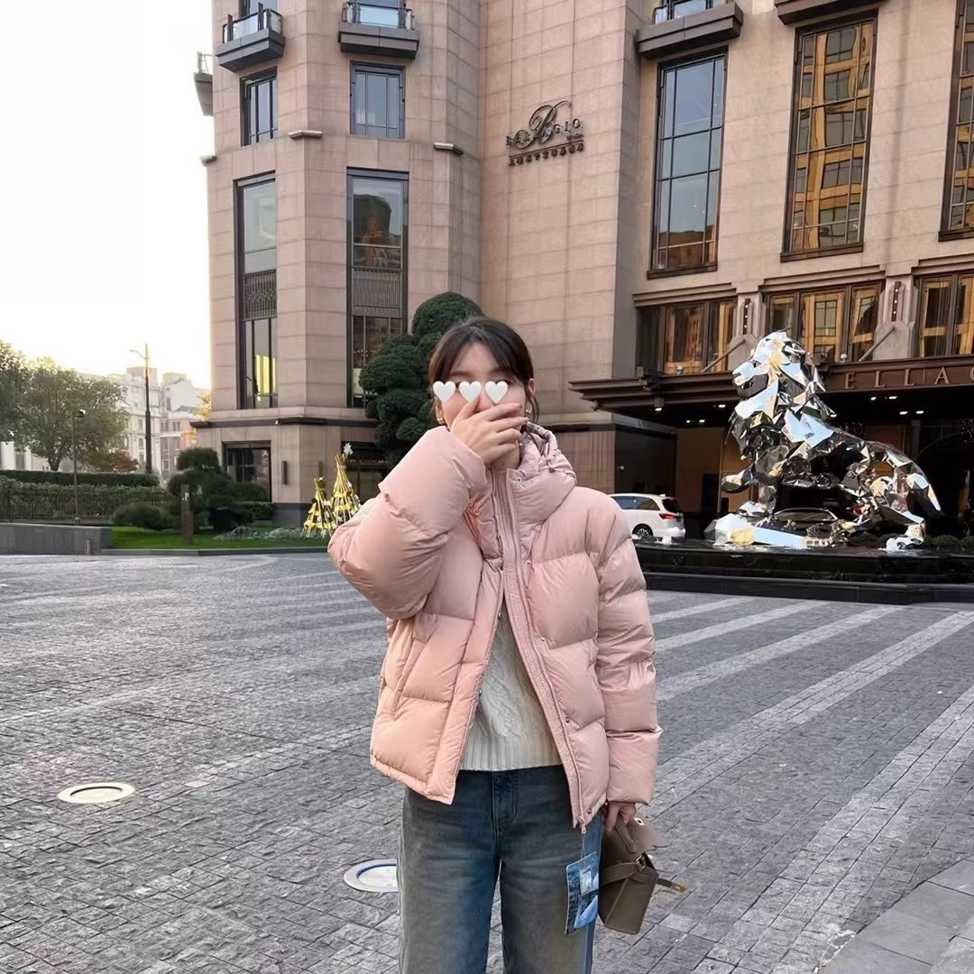 By min甜美减龄连帽宽松保暖羽绒服25冬季新款韩货定制