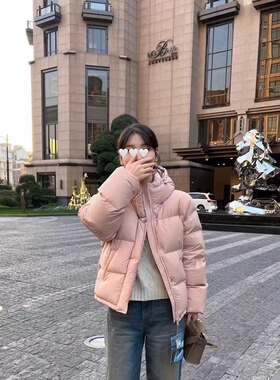By min甜美减龄连帽宽松保暖羽绒服25冬季新款韩货定制