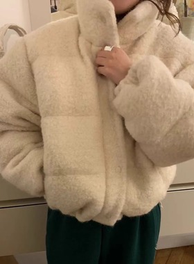 ribbonbit气质立领保暖羽绒服25冬季新款韩货定制