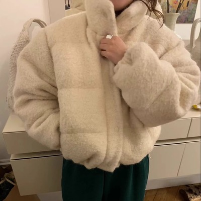 ribbonbit气质立领保暖羽绒服25冬季新款韩货定制