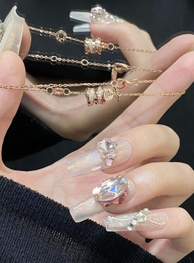 「小蛮腰」S999纯银满钻手链轻奢