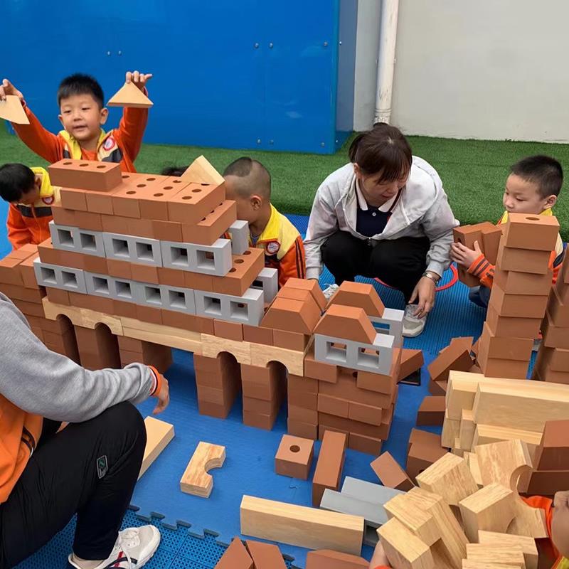 早教幼儿园大型儿童红砖块砖头