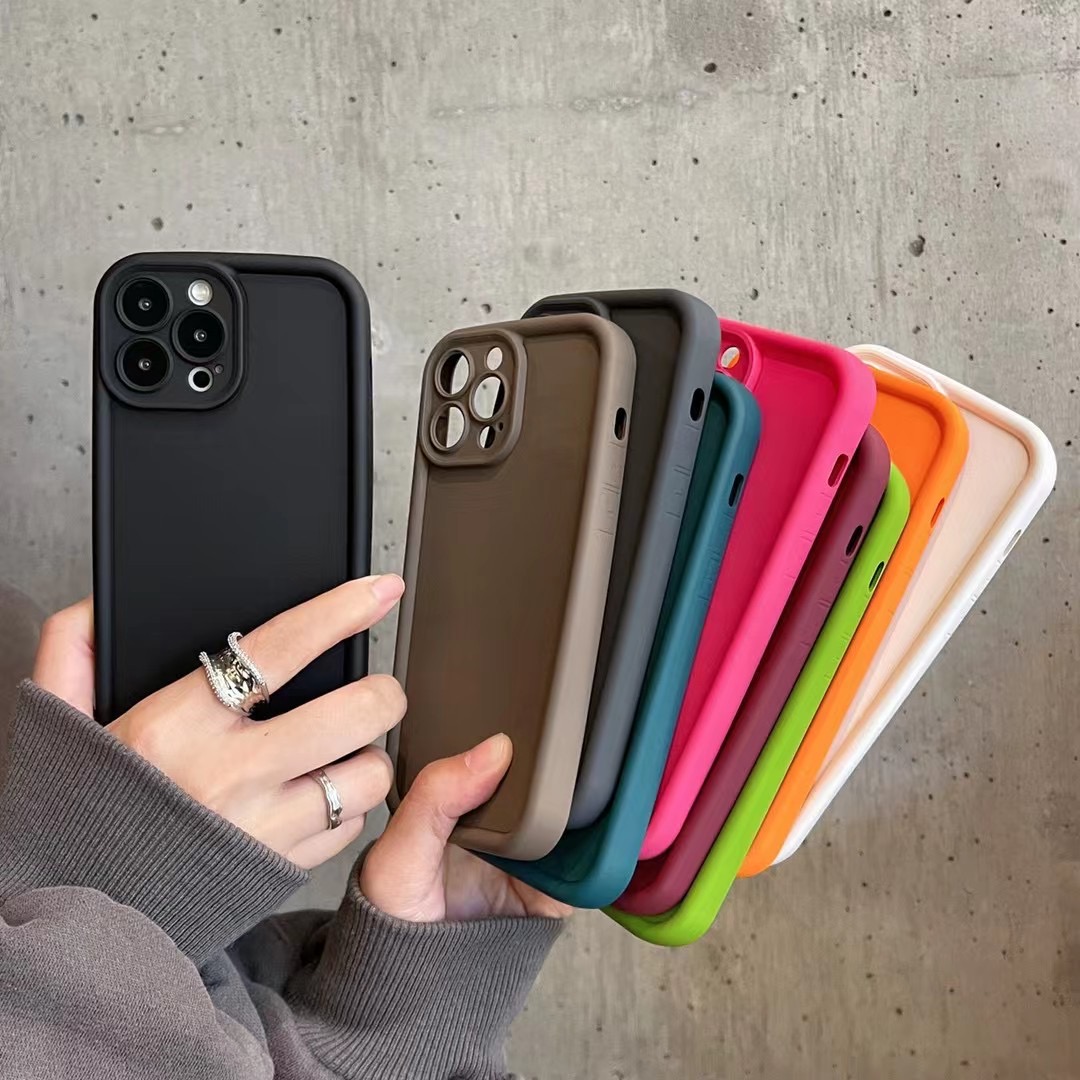 适用于苹果15promax手机壳iPhone14plus新款镜头全包13多巴胺色系液态硅胶12简约纯色11磨砂肤感全包保护套lv