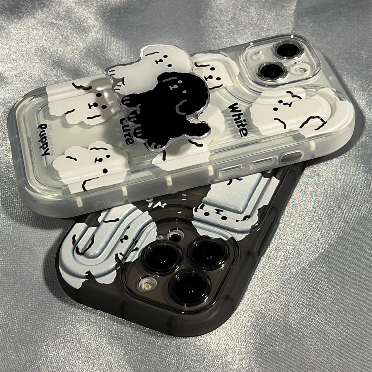 【气垫支架系列】探头小狗手机壳