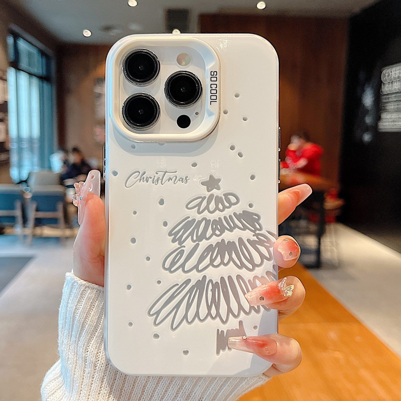 高级感圣诞树涂鸦保护壳