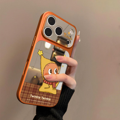 适用苹果17promax镜面手机壳iPhone17新款女16pro高级感小众15lus超好看独特14全包镜头13可爱外壳保护套零