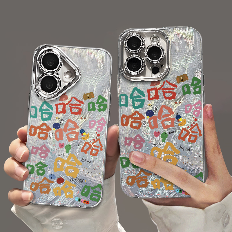 适用苹果16手机壳支架iPhone16promax新款15plus小众创意14高级感女款13自带全包镜头膜12带手链防摔保护套LK