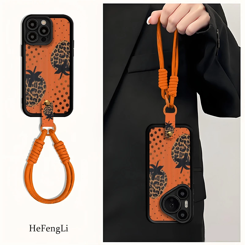 适用于iPhone17新款手机壳苹果17proMax高级感小羊皮16pro镜头全包15超好看豹纹14plus带挂绳13防摔保护套豪