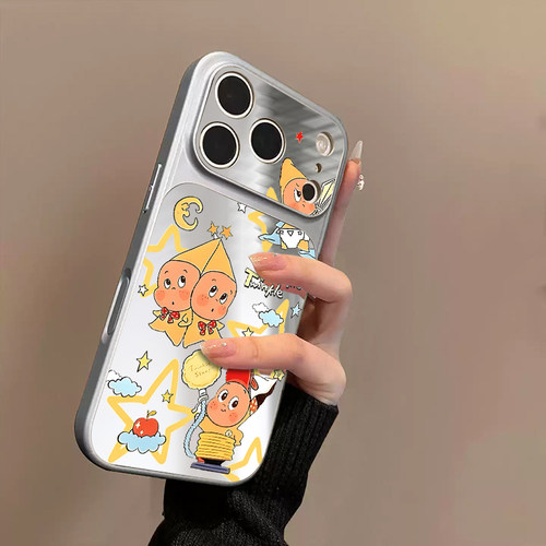 适用苹果17promax镜面手机壳iPhone17新款带镜子16pro高级感小众女15plus好看独特14硬壳防摔13外壳保护套零
