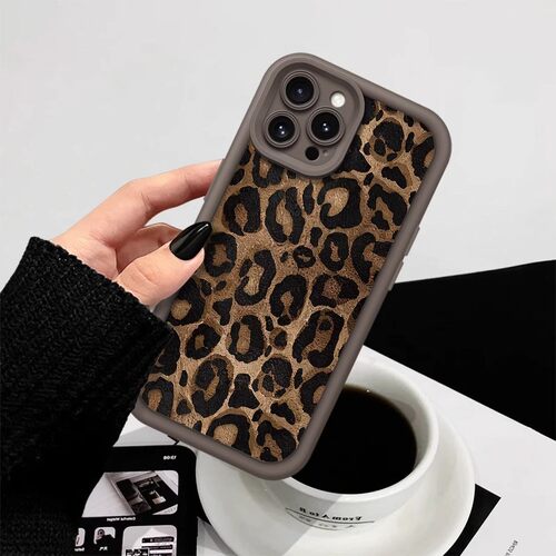适用苹果17新款手机壳iPhone17Promax豹纹秋冬小羊皮16pro全包镜头保护套15plus液态硅胶14pm防摔13软壳零