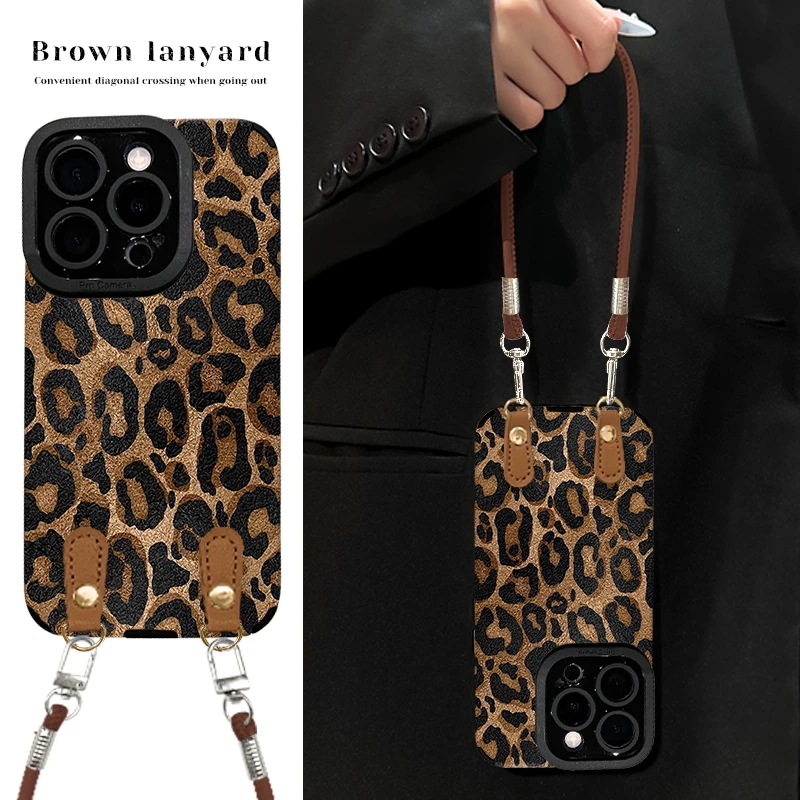 【赵露思同款豹纹小羊皮】手机壳