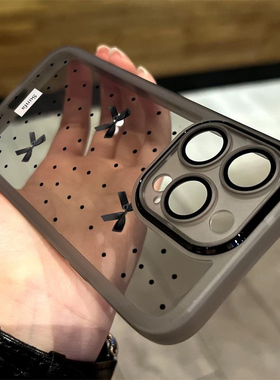 适用苹果15手机壳新款iPhone16promax镜头全包14plus小众高级感13pro蝴蝶结12超薄透明11软硅胶16pro保护套lv