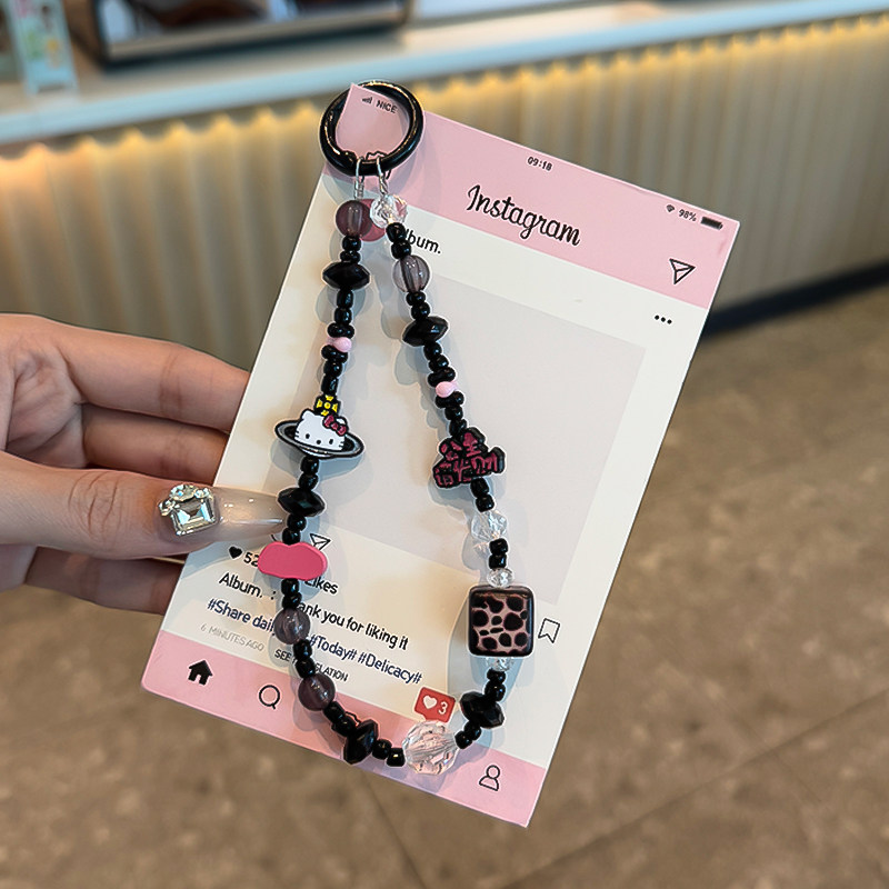 精品手机挂绳手链kt猫高级感可爱