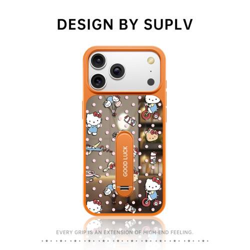 适用于苹果17promax新款手机壳带支架iPhone17高级感16pro超级好看13软边女15可爱小众14外壳12防摔保护套Az