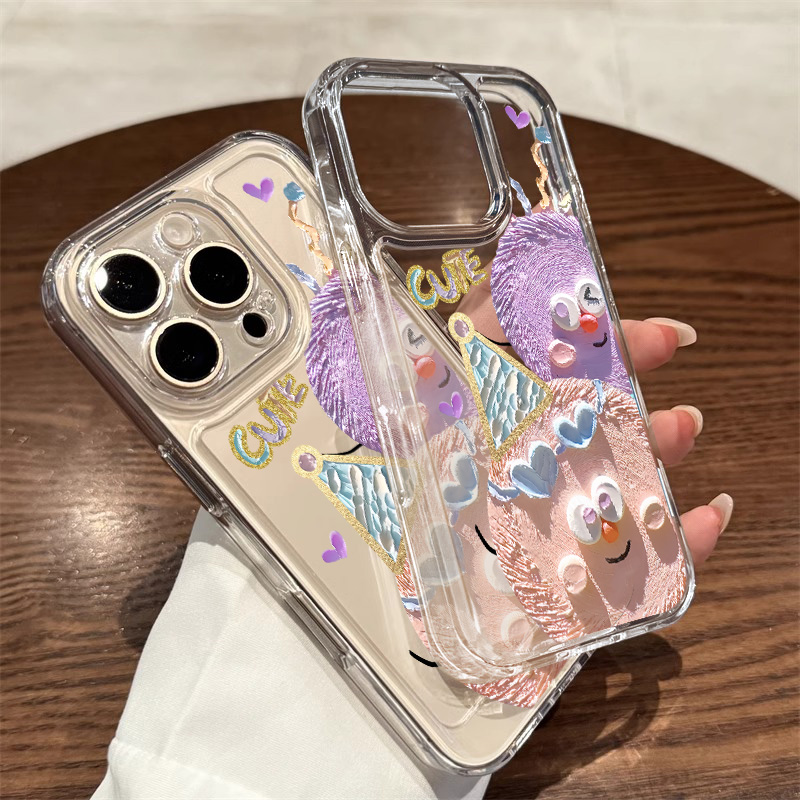 蜡笔毛球夏天必备手机壳