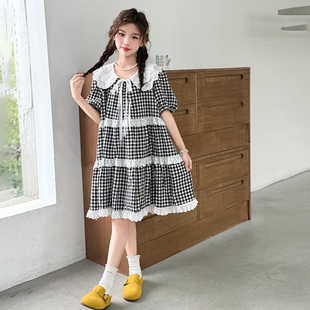 女童小众泡泡袖 裙子网红亲肤高端韩版 夏潮流行ins风潮酷服饰夏装