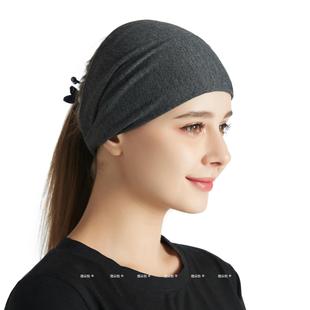 老人睡觉防风抹额头饰护额头保暖年轻遮白发头套脑门发带包头巾