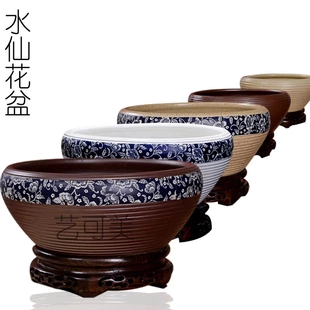 入选 复古粗陶 乌龟盆陶瓷笔洗水仙盆家居装 饰工艺品摆件 多款