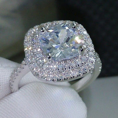 速发White Gold color Diamond Jewelry Ring for Women Accessor