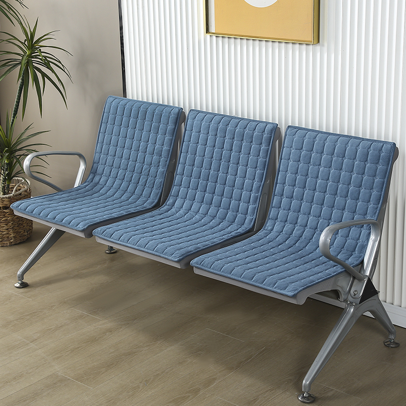 三人位连排椅医院输液椅条椅坐垫候诊椅公共铁椅子垫套罩加厚防滑