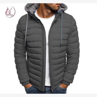 hoodie men winter jacket men连帽棉衣外套男 潮牌棉服 欧美街头