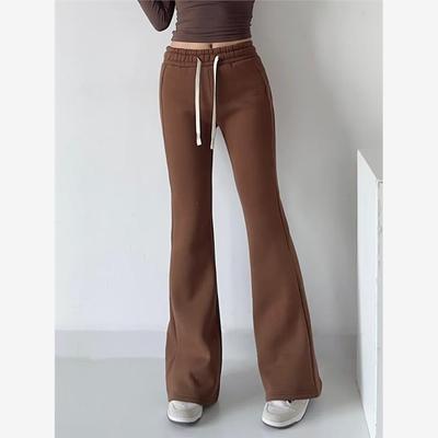 美式复古高腰显瘦加绒加