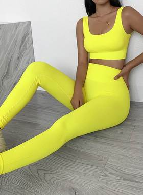 Women Yoga Set Seamless Gym suit Workout Clothes Bra Pants
