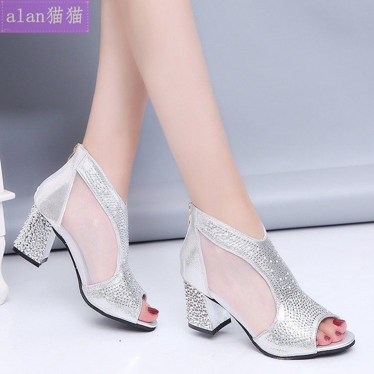 size 41 summer shoes women High heels shoe ladies sandals