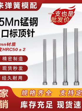 出口标65Mn模具顶针推杆顶杆铸造塑料模具配件Φ1-20mm长100-500