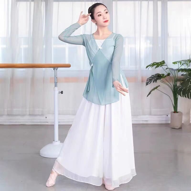 古典舞身韵纱衣艺考舞蹈练功服