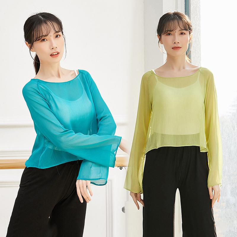 现代古典舞身韵瑜舞蹈服伽演出服