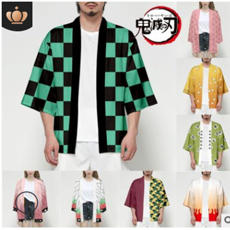 鬼灭之刃炭治郎披风和服