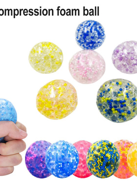 Squeeze Toy Fidget Toys Clear Stress Balls Colorful Ball Aut