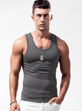 Cotton Men Vest Sleeveless Tank Top Male Undershirt 棉背心