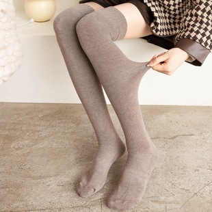 Winter Thick Stockings Women Knee High Socks 过膝长筒袜加厚