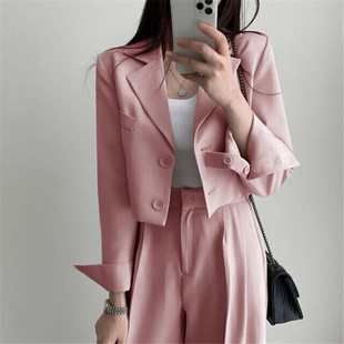 女2023women jackets short blazers coats design 小个子西服西装