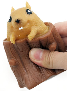 Funny Push It Fidget Flying Mouse Cup Squeeze Toy Antistress