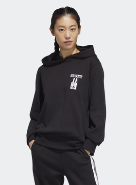 Adidas/阿迪达斯 三叶草女子运动连帽卫衣套头衫 HH9449