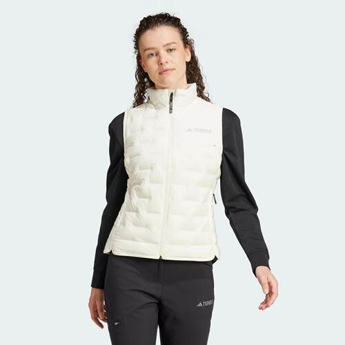 Adidas/阿迪达斯 女子 TERREX 轻薄运动修身羽绒马甲背心 IY0069