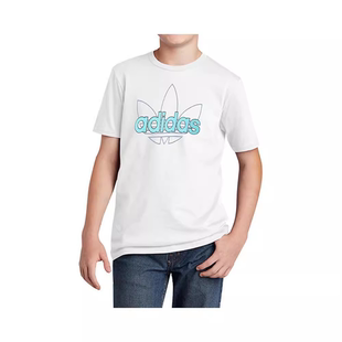 T恤 Adidas 兒童三葉草運動舒適短袖 GN2254 阿迪達斯 GN2253