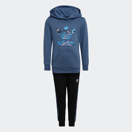Adidas/阿迪达斯 大童亲子款CAMO HOODIE SET运动长袖套装 HK0330