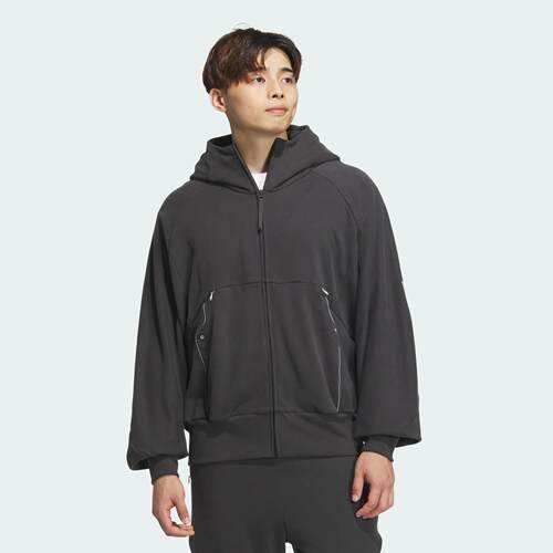 Adidas/阿迪达斯 男子运动休闲宽松连帽夹克外套 JM6155