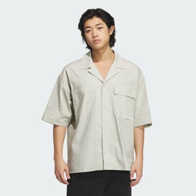 Adidas/阿迪达斯 男子运动休闲宽松短袖衬衫 JN4513