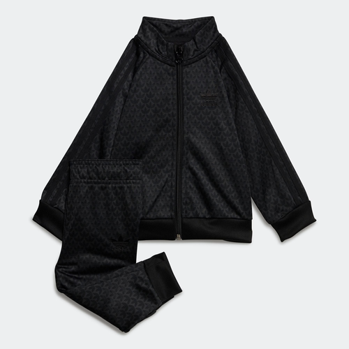 Adidas/阿迪达斯 儿童MONOGRAM PRINT田径运动长袖套装 H62934