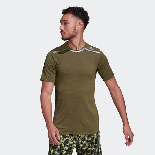 Adidas/阿迪达斯 男子 TRAINING TEE 运动修身健身短袖T恤 HE5443