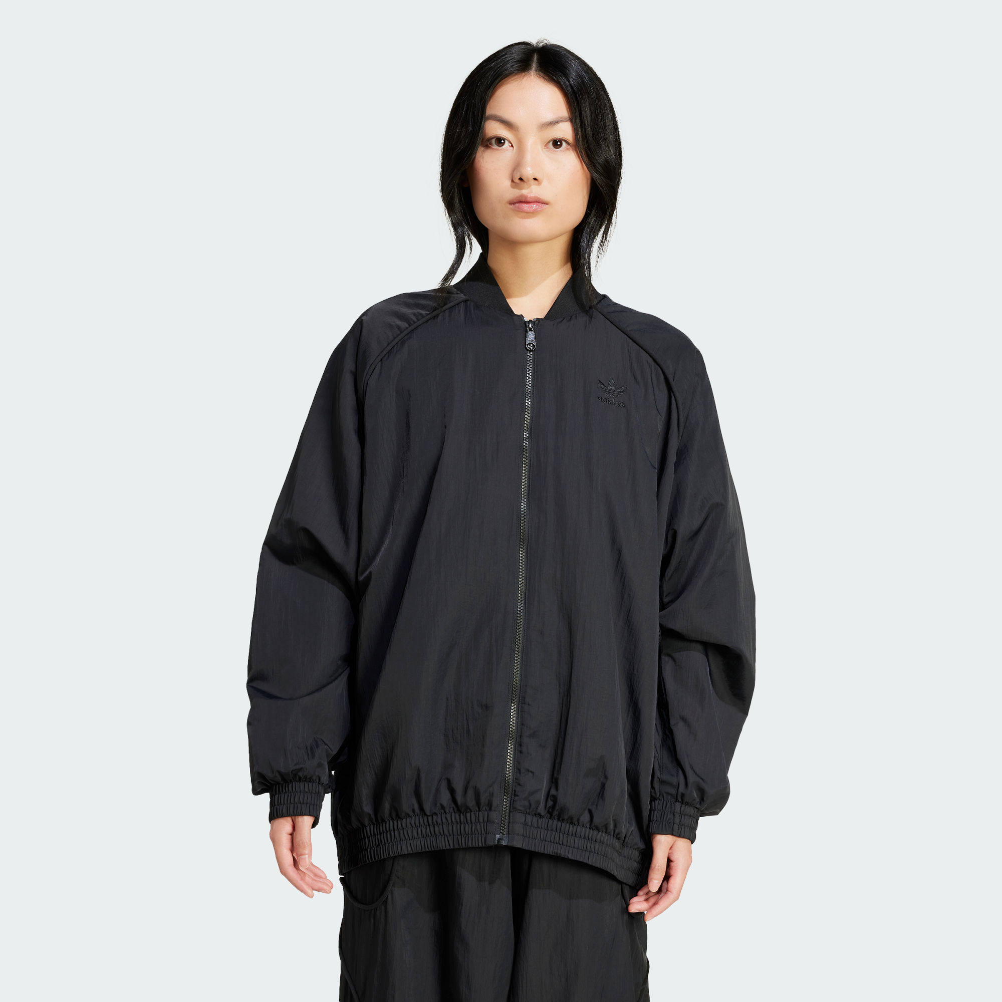 Adidas/阿迪达斯 女子三叶草 TOP 运动夹克外套 IT9670