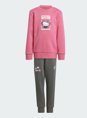 Adidas/阿迪达斯 儿童三叶草 SET 运动长袖长裤 IT7919