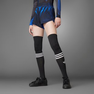 Adidas/阿迪达斯 女子三叶草 BLUE VERSION PRINT运动短裤 HC0453